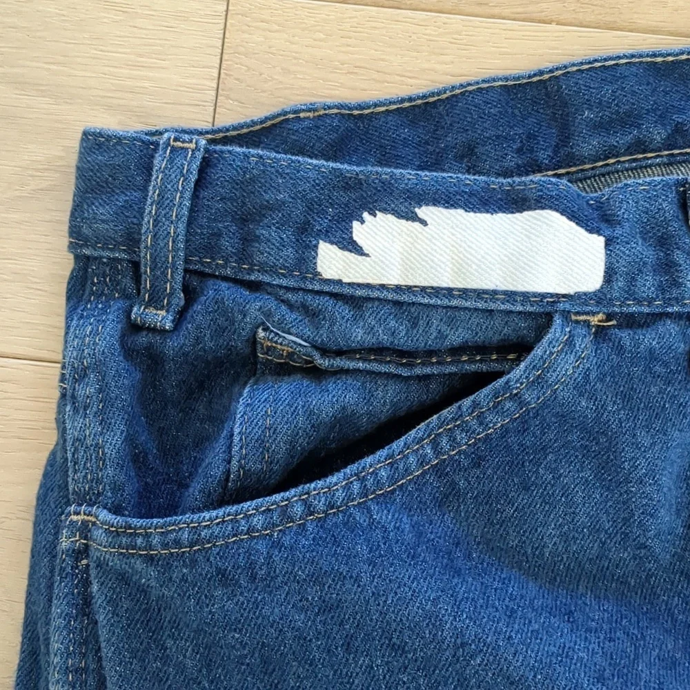 46x29 Dickies Blue Denim Jeans Casual Basic Quality Heavy Duty Carpenter